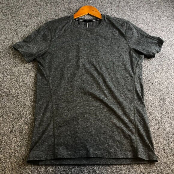 Ten Thousand Durable Shirt Mens Small Dark Gray Short Sleeve Performance Workout - Picture 2 of 9